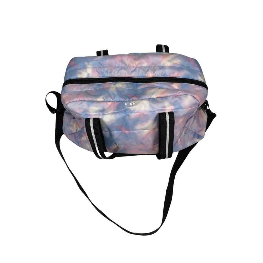 PINK Victoria's Secret Tie-Dye Travel Duffel Bag in Pastel Pink & Blue